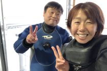 雨でも潜るよ〜♬