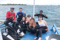 台風ですが潜れています！