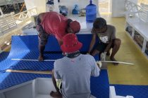 ボートのマット貼り⭐️